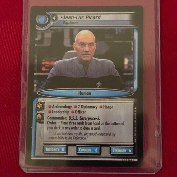 2002 STAR TREK, JEAN-LUC PICARD CARD!!! - Picture 1 of 2